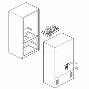 Icemaker Parts Diagram and Parts List for LFCS22520D ASBCNA0 LG Refrigerator