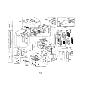 Part Location Diagram of COV32386701 LG Exhaust Duct Assembly