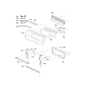Controller Diagram and Parts List for LDG3036ST 00 LG Range
