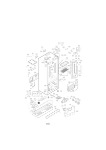 Case Parts Diagram and Parts List for LFX25973ST 03 LG Refrigerator