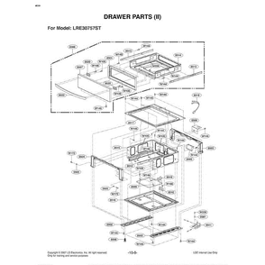 Section 4 Diagram and Parts List for LRE30757ST ASTLLGA LG Range
