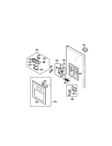 Dispenser Diagram and Parts List for LRSP2031BS  LG Refrigerator