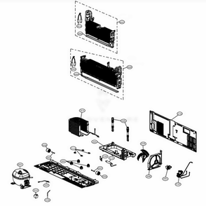 Cycle Parts Diagram and Parts List for LRFDS3006S ASTCNA1 LG Refrigerator