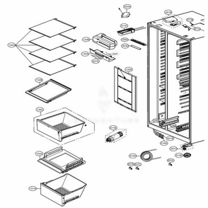 Part Location Diagram of 5400JA2042N LG GASKET,FOAM