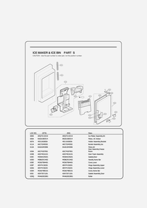 Diagram 7 Diagram and Parts List for GC-L28AGSXM ANSCSE0 LG Refrigerator