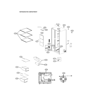 Part Location Diagram of AEH75176208 LG HINGE ASSEMBLY,LOWER