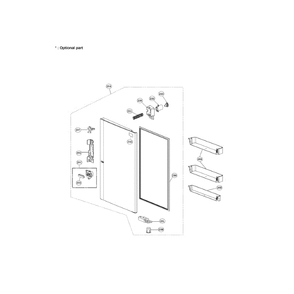 Part Location Diagram of MBG64225801 LG BUTTON,LEVER