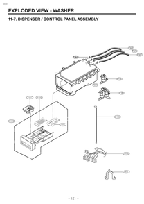 Part Location Diagram of MCU62441103 LG DISPENSER