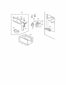 Part Location Diagram of ADW73149902 LG FUNNEL ASSEMBLY