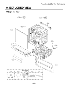Diagram 1 Diagram and Parts List for SDWD24P3 AASESTA LG Dishwasher