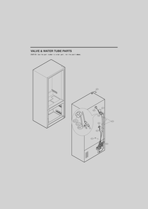 Valve And Water Tube Parts Diagram and Parts List for GC-X228NSSM ASTCNA0 LG Refrigerator