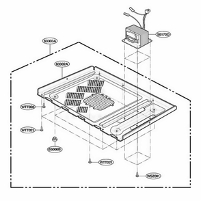 Base Plate Parts Diagram and Parts List for JE1590CC ABSEGEU LG Range