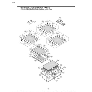 Section 10 Diagram and Parts List for 75082 ASWCSEA LG Refrigerator