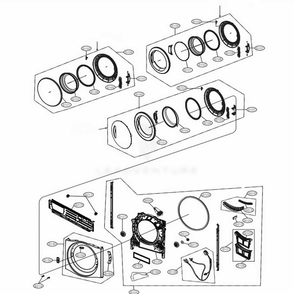 Cabinet Cover And Door Assembly Diagram and Parts List for RC7055AH1Z ABWQCZK LG Dryer