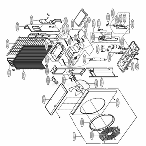 Outdoor Unit Diagram and Parts List for LSU240HSV AWHBEUS LG Air Conditioner