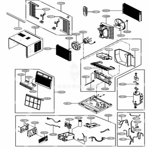 Part Location Diagram of AEB74085702 LG GRILLE ASSEMBLY,FRONT