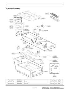 Diagram 1 Diagram and Parts List for ARNU183TLC2 ENWBEUS LG Air Conditioner