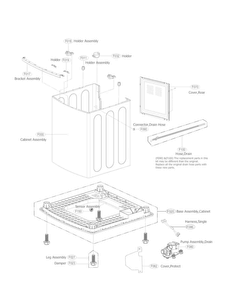 Part Location Diagram of MEG63739101 LG HOLDER