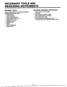 Tools/measuring Instruments Diagram and Parts List for MA-844M  LG Microwave