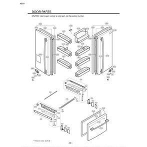 Section 5 Diagram and Parts List for LFD22860SW ASWCLGY LG Refrigerator
