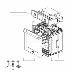 Main Diagram and Parts List for SKSSV3001S ASTLSGN LG Range