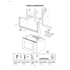 Section 3 Diagram and Parts List for LMV2083ST ASBELGA LG Microwave Oven Combo