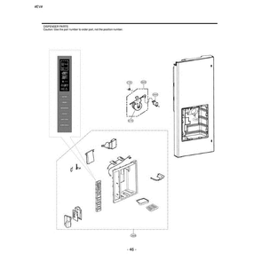 Section 7 Diagram and Parts List for LFX23961SB AWBCLGA LG Refrigerator