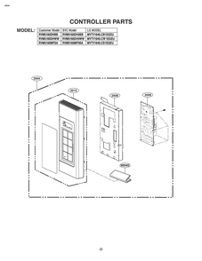 Part Location Diagram of ACM76180910 LG CONTROLLER ASSEMBLY,KEYPAD