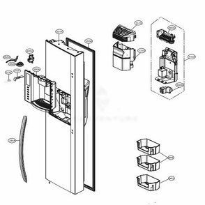 Part Location Diagram of ACQ87270817 LG COVER ASSEMBLY,DISPLAY