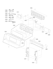 Controller Parts Diagram and Parts List for LDE3031ST  LG Range