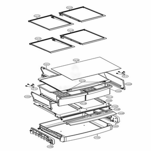 Refrigerator Parts Diagram and Parts List for LFC24770SB AWBCNA2 LG Refrigerator
