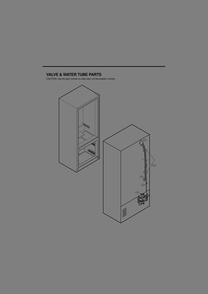 Valve And Water Tube Parts Diagram and Parts List for GR-B318LSJM ASTCNA1 LG Refrigerator