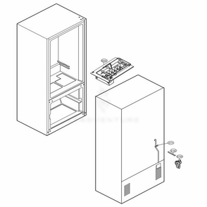 Ice Maker Parts Diagram and Parts List for LFC24770SW ASWCNA3 LG Refrigerator
