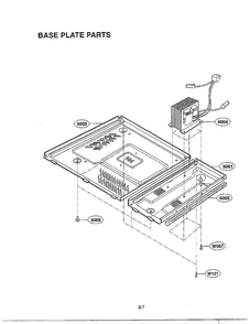 Complete Microwave Assembly Page 6 Diagram and Parts List for MA-1905W  LG Microwave