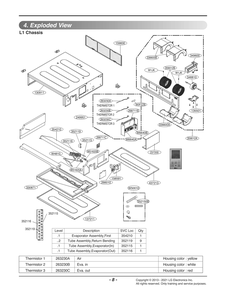 Diagram 1 Diagram and Parts List for LMDN096HV EWHBEUS LG Air Conditioner