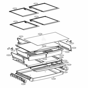 Refrigerator Parts Diagram and Parts List for 71322 ASWCSE2 LG Refrigerator