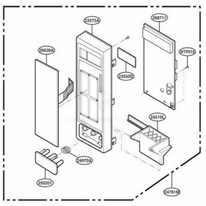 Part Location Diagram of 4781W1M229J LG CONTROLLER Assembly,(MIC