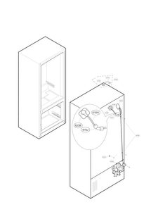 Water And Valve Parts Diagram and Parts List for LFXS24566S 00 LG Refrigerator