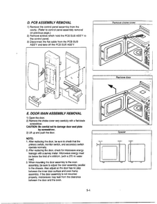 Service Information Page 4 Diagram and Parts List for MA-1905W  LG Microwave