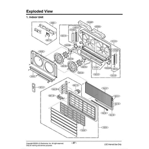 Section Diagram and Parts List for LSNC183VMA AMTAEUS LG Air Conditioner