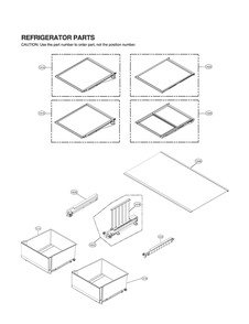 Refrigerator Parts Diagram and Parts List for GR-L30GMSRM ASTCNA0 LG Refrigerator