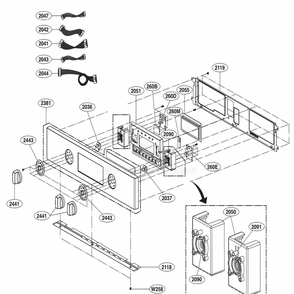 Controller Parts Diagram and Parts List for LSWS309BD ABDLSTD LG Range