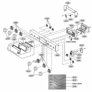 Part Location Diagram of AEZ74453509 LG KNOB ASSEMBLY