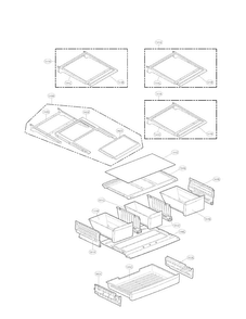 Refrigerator Parts Diagram and Parts List for LFX28978SB 01 LG Refrigerator