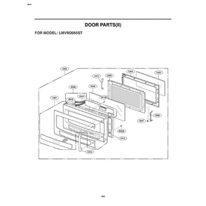 Section 4 Diagram and Parts List for LMVM2055ST ASBELGA LG Microwave Oven Combo