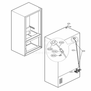 Valve And Water Tube Parts Diagram and Parts List for LNXS30866D ASBCNA0 LG Refrigerator