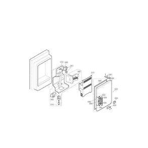 Ice Bank Diagram and Parts List for LMX25985SW 00 LG Refrigerator