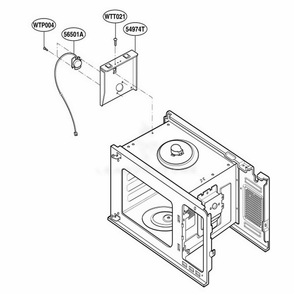 Sensor Parts Diagram and Parts List for KCMS185JWH AWHEKAD LG Wall Oven