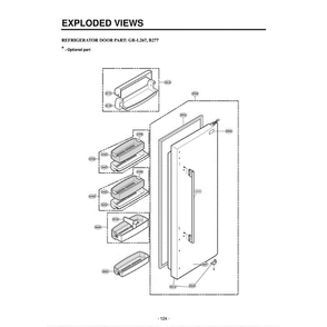 Section 3 Diagram and Parts List for LSC26945SW ASWCLGC LG Refrigerator