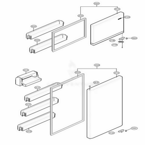 Door Parts Diagram and Parts List for LTCS20220S ASTCNA5 LG Refrigerator